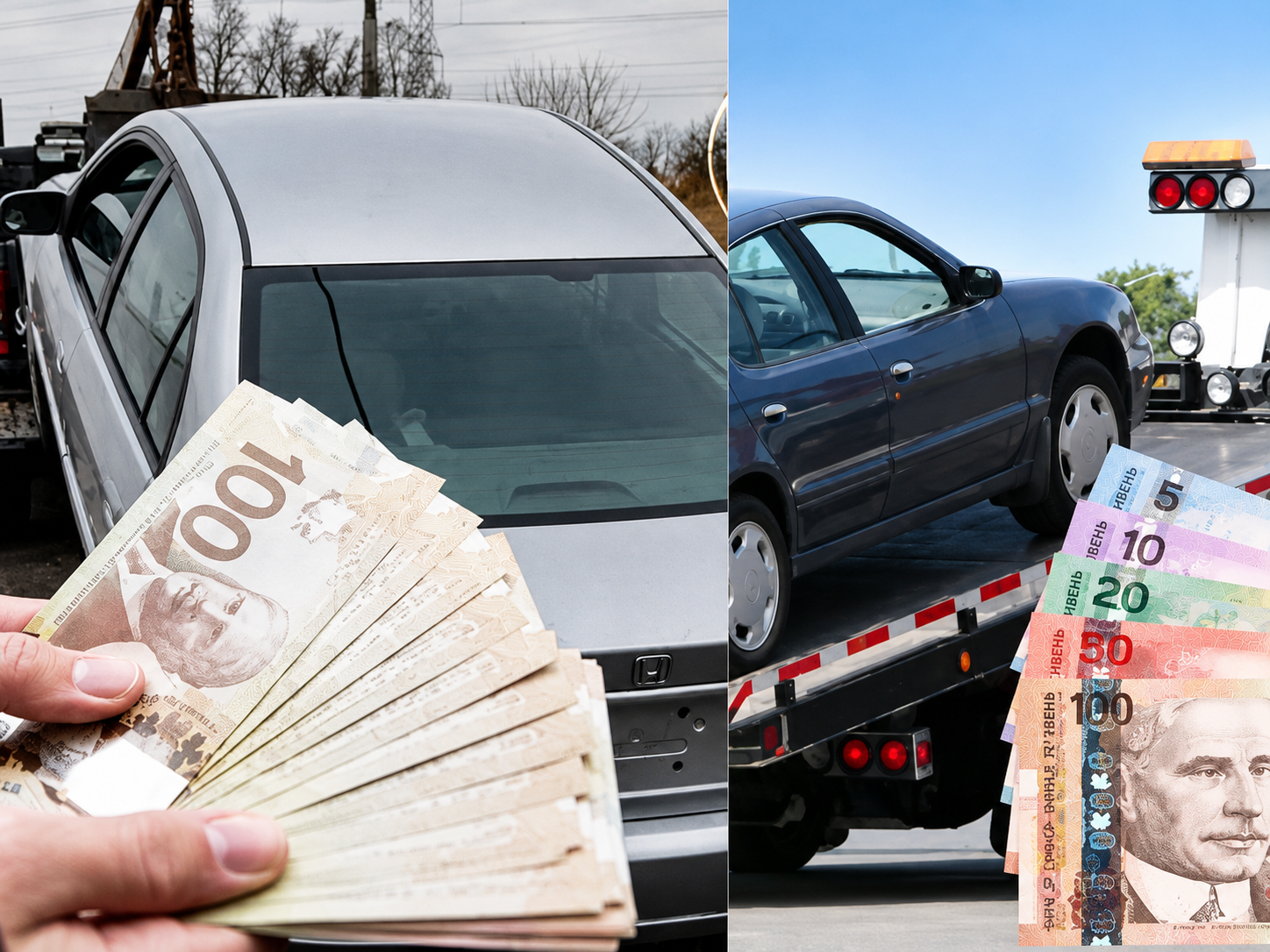 Instant cash payment for junk cars and scrap vehicles